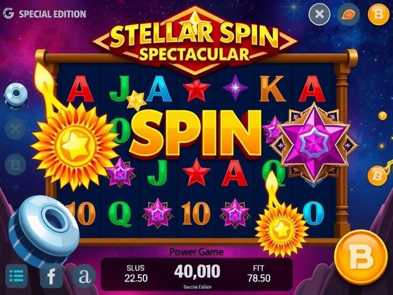 Stellar Spin Spectacular gameplay with power-ups
